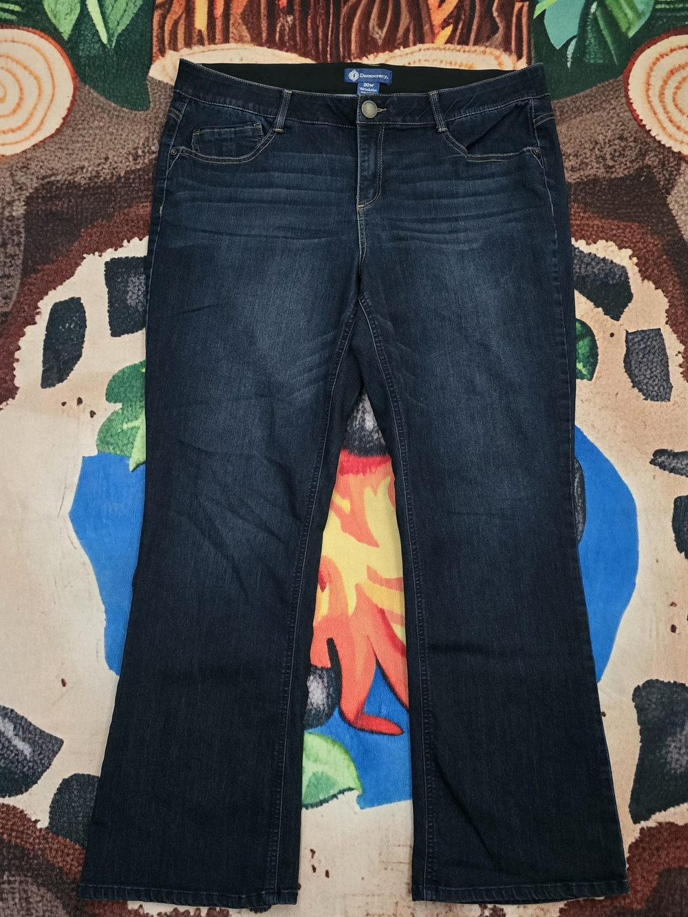 Democracy Dark Indigo Boot Cut Women's Jeans 20W